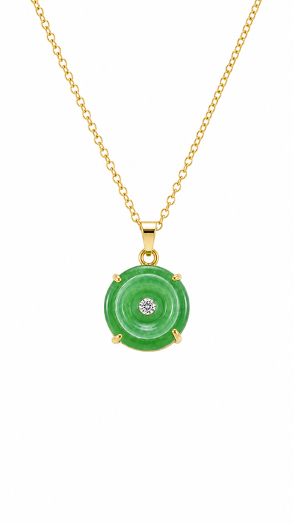 JADE GOOD LUCK AMULET NECKLACE