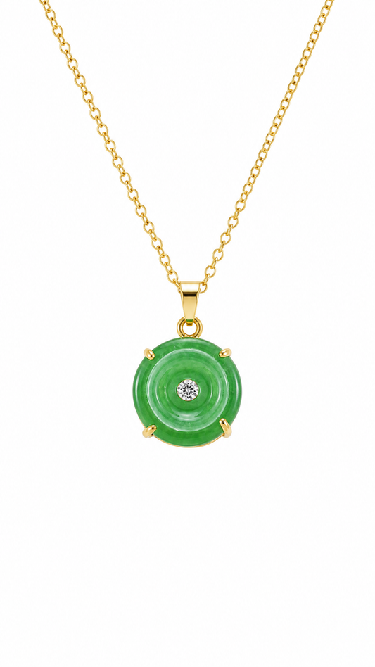 JADE GOOD LUCK AMULET NECKLACE