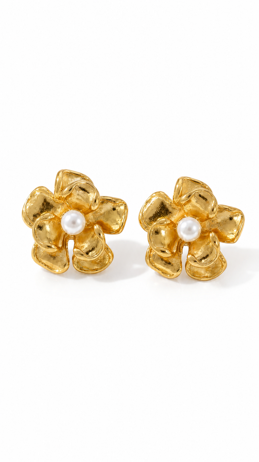 MARIA CLARA PEARL SAMPAGUITA EARRINGS