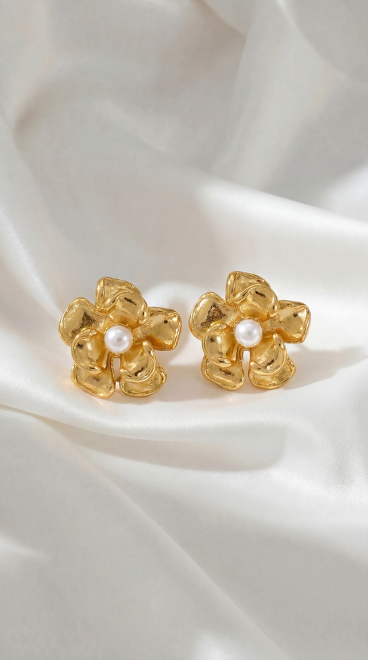 MARIA CLARA PEARL SAMPAGUITA EARRINGS