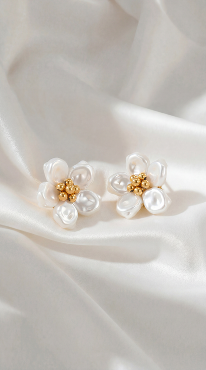 PEARL OF THE ORIENT SAMPAGUITA EARRINGS