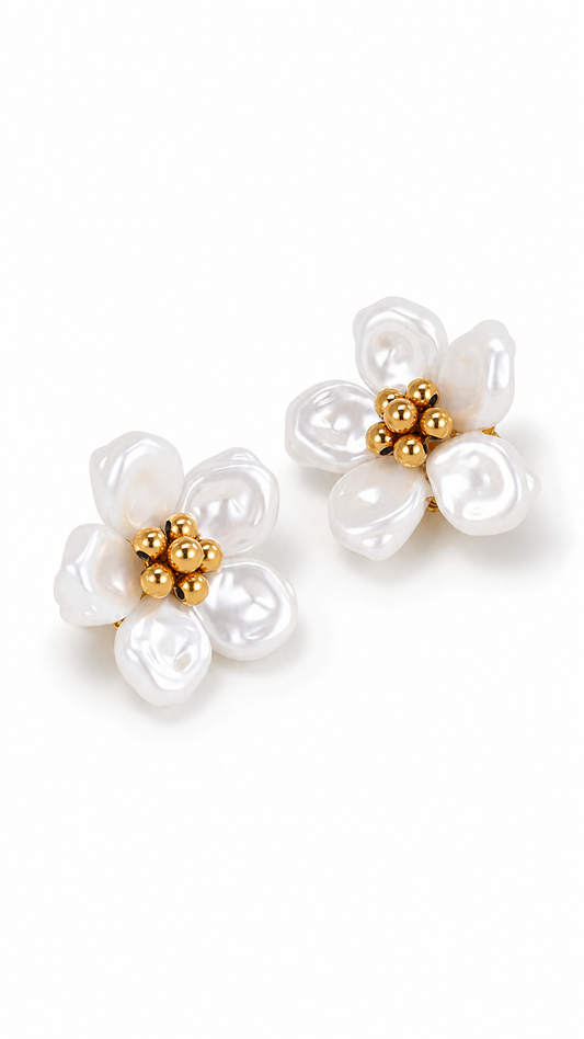 PEARL OF THE ORIENT SAMPAGUITA EARRINGS