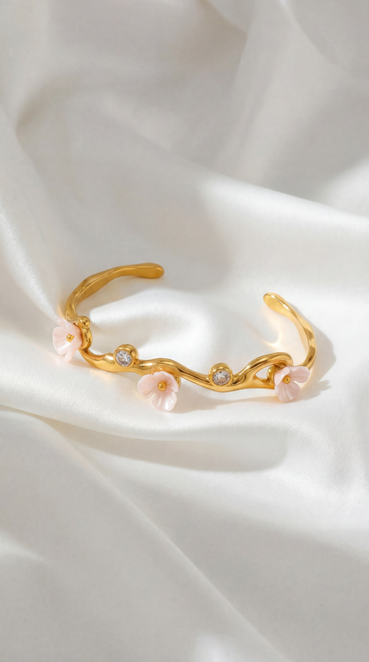 BLOOMING PALAWAN CHERRY BLOSSOM BANGLE