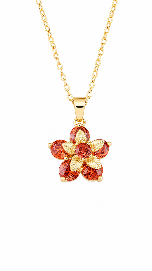 GUMAMELA FLOWER SPINNER NECKLACE