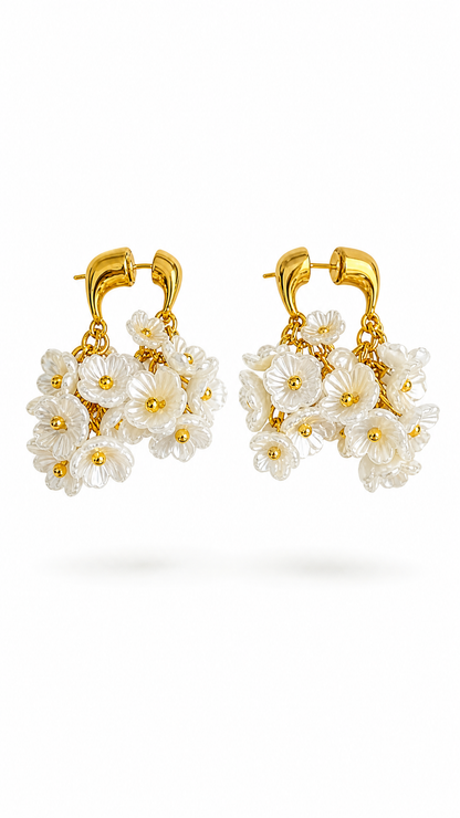 SAMPAGUITA FLOWER BOUQUET EARRINGS