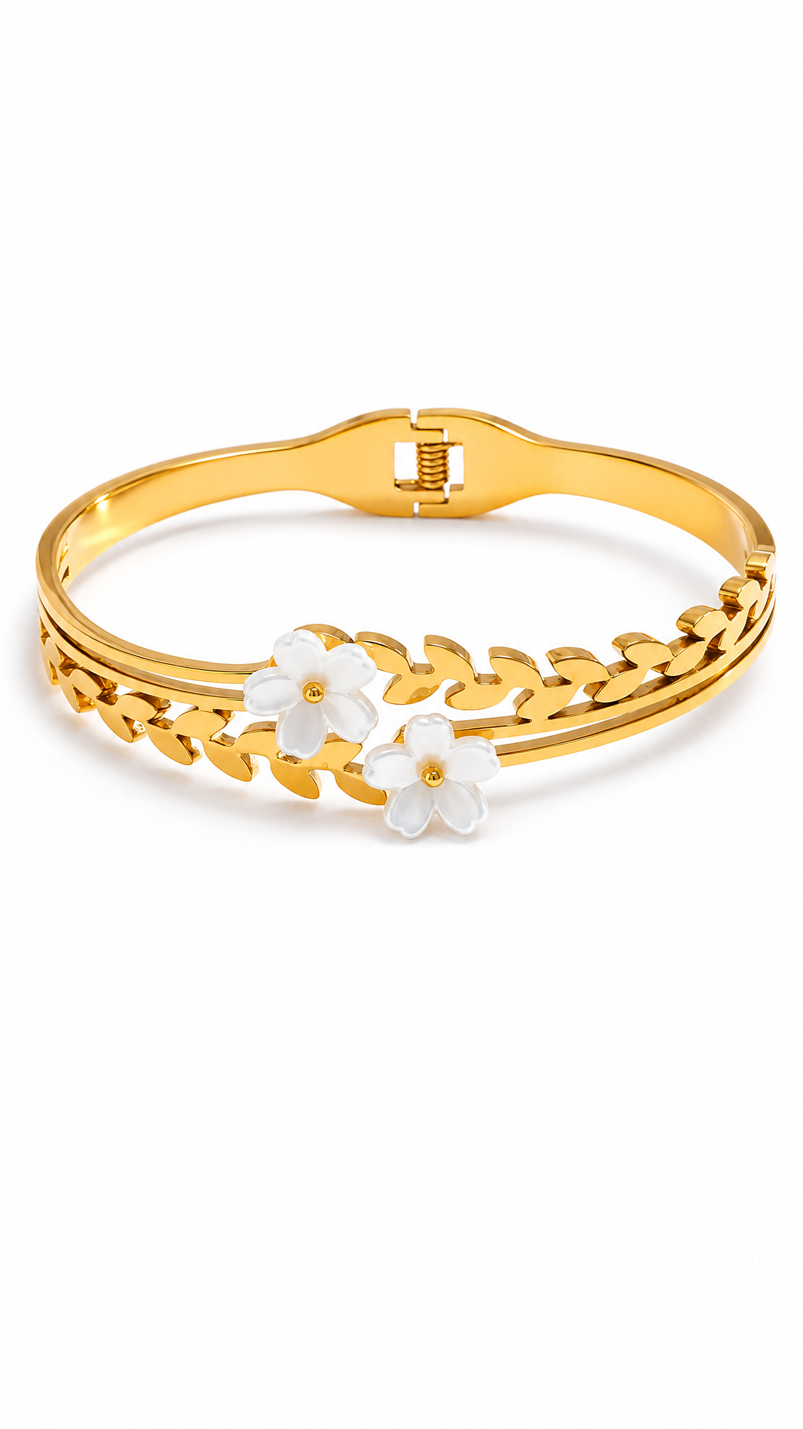 SAMPAGUITA FLOWER BANGLE BRACELET