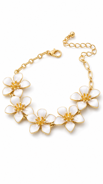 SAMPAGUITA FLOWER CHARM BRACELET/ ANKLET