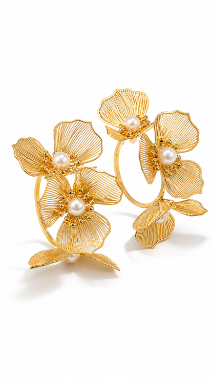 SAMPAGUITA FLOWER HOOPS