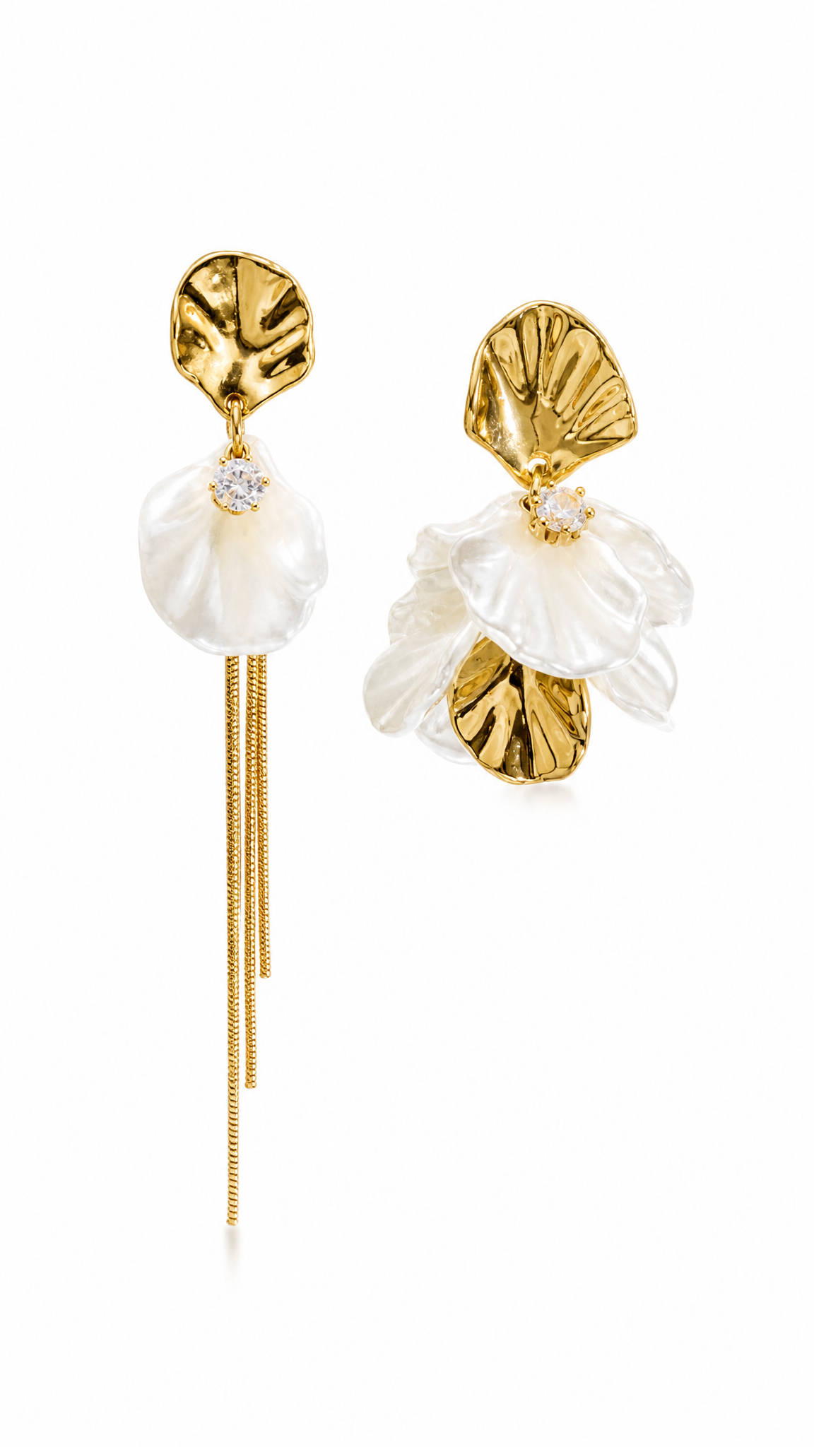 SAMPAGUITA FLOWER PEARL DROP EARRINGS