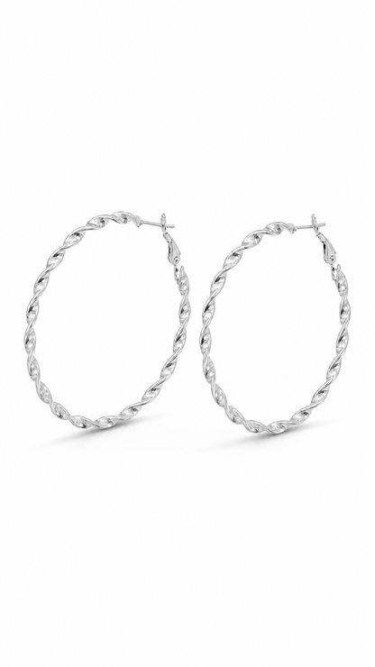 BORACAY WAVES HOOP EARRINGS