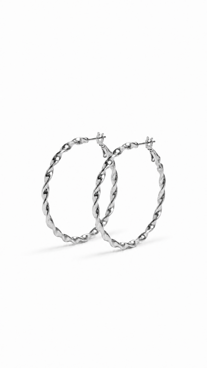 BORACAY WAVES HOOP EARRINGS