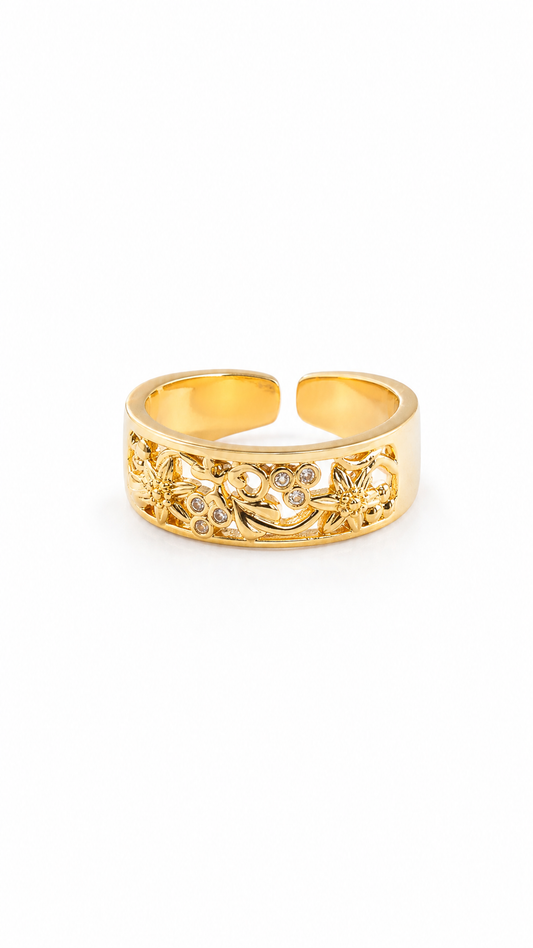 VINTAGE SAMPAGUITA FLOWER RING
