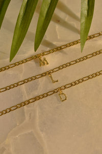 PERSONALIZED BAMBOO INITIAL ANKLET