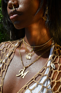 CUSTOM SCRIPT INITIAL NECKLACE