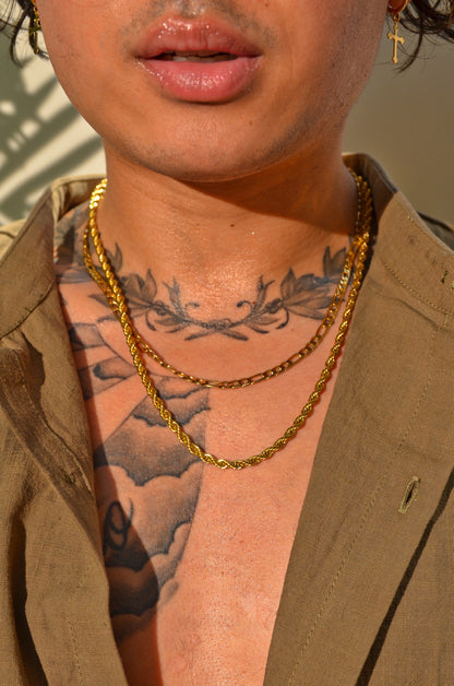 MEN'S GOLD ROPE CHAIN