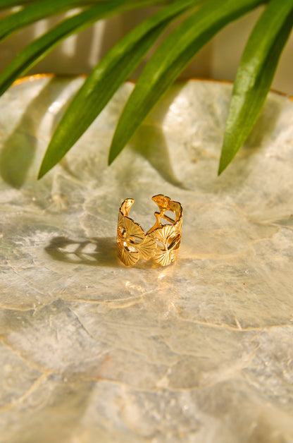 GOLD TROPICAL RING