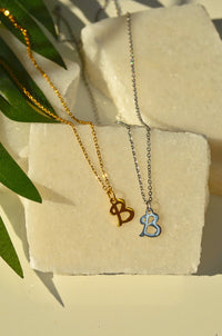 CUSTOM SCRIPT INITIAL NECKLACE II